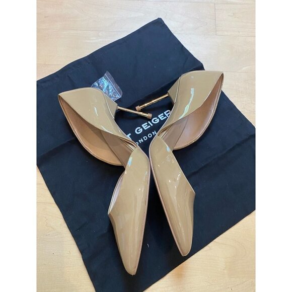 Kurt Geiger BNWOT "Bond" nude d'orsay pump women sz 39 NEW patent leather - Picture 8 of 8